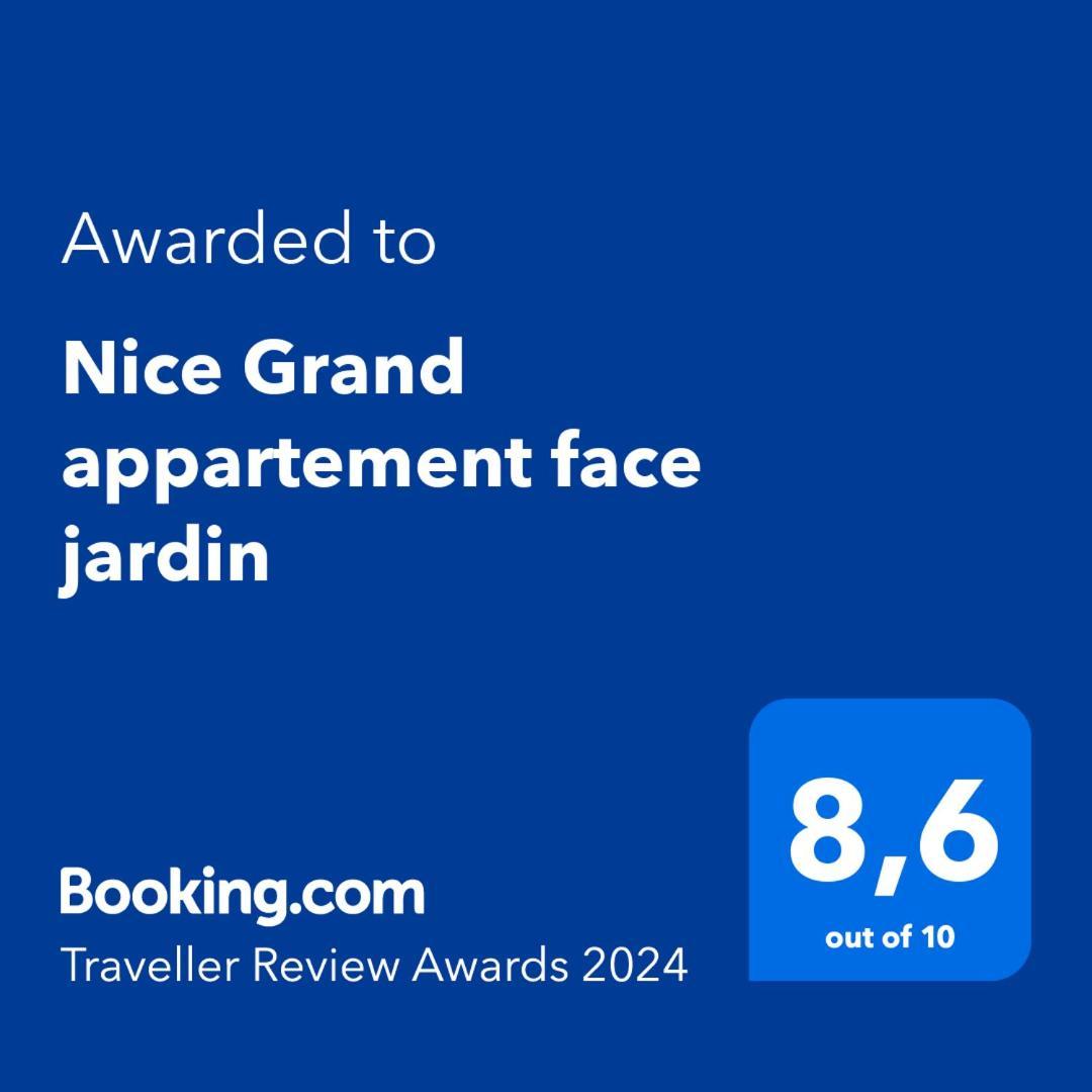 Nice Grand Appartement Face Jardin Zewnętrze zdjęcie